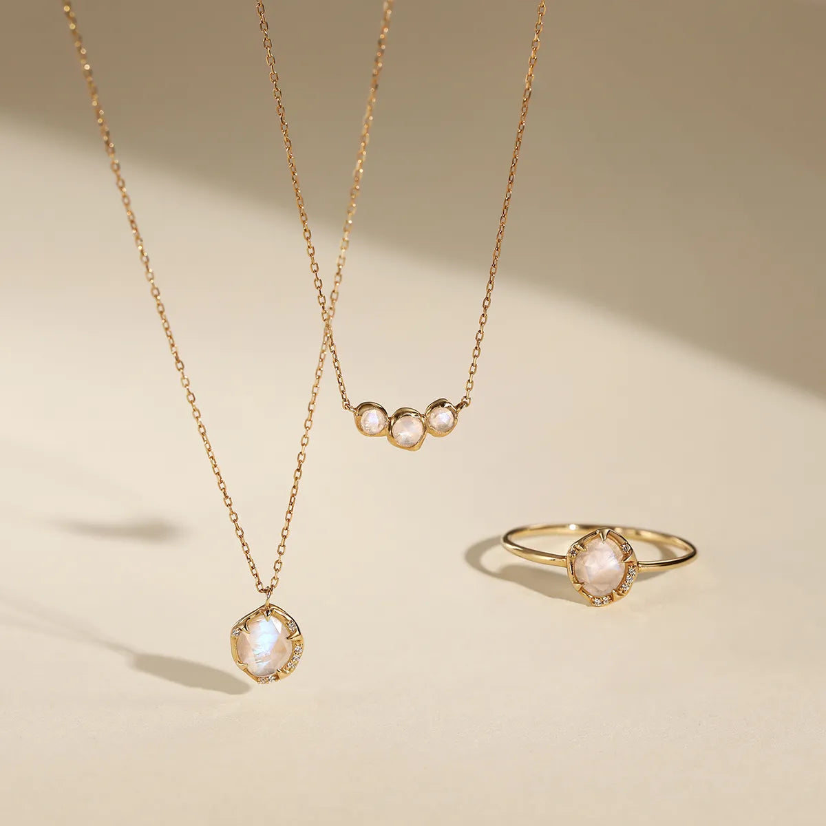 Moonstone|14k Solid Yellow Gold Ring