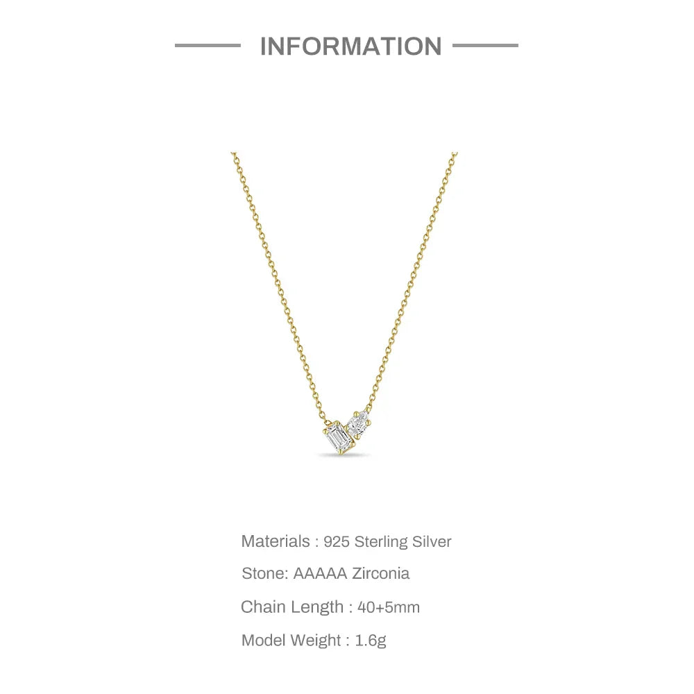 Ava Crystal | 18k Gold Plated Necklace