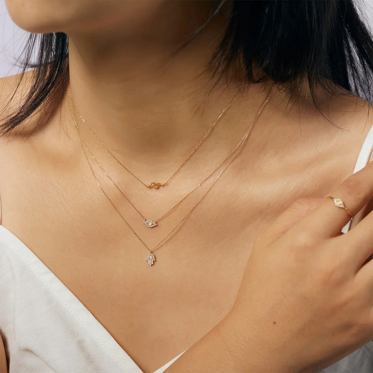 Serpent Necklace|14k Solid Gold