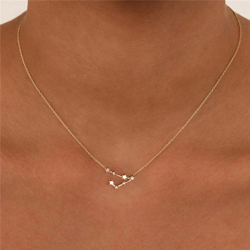 Zodiac Constellation | 18K Gold Plated Necklace