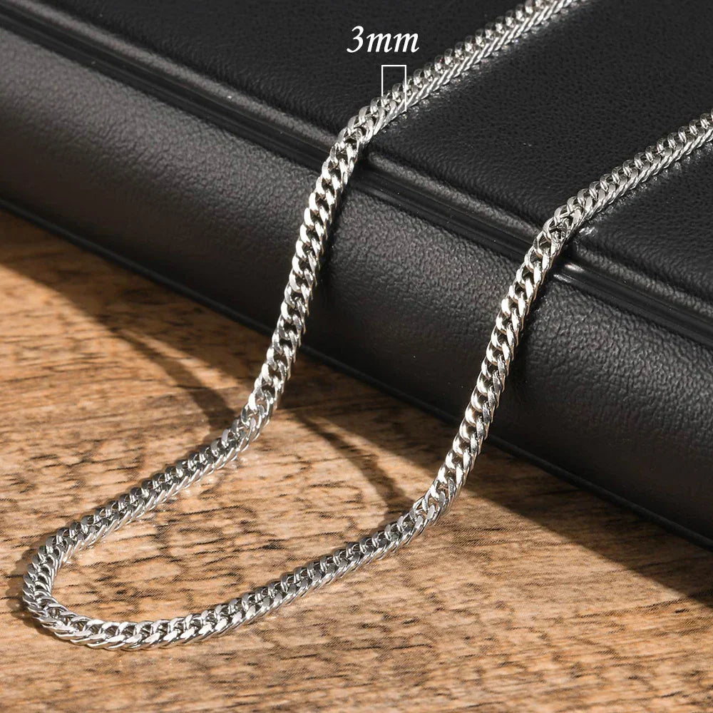 Unisex 3/5/7/9mm Thick Cuban Chain