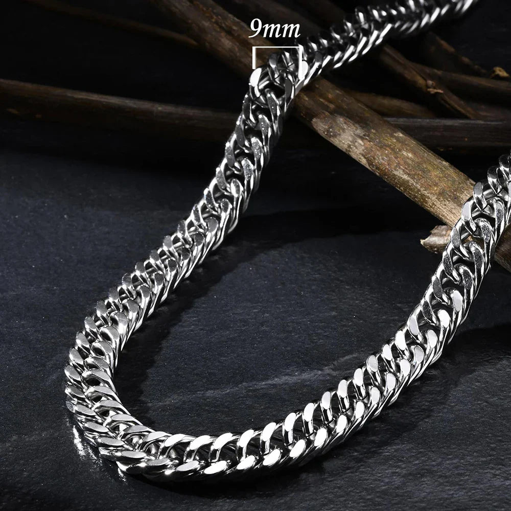 Unisex 3/5/7/9mm Thick Cuban Chain