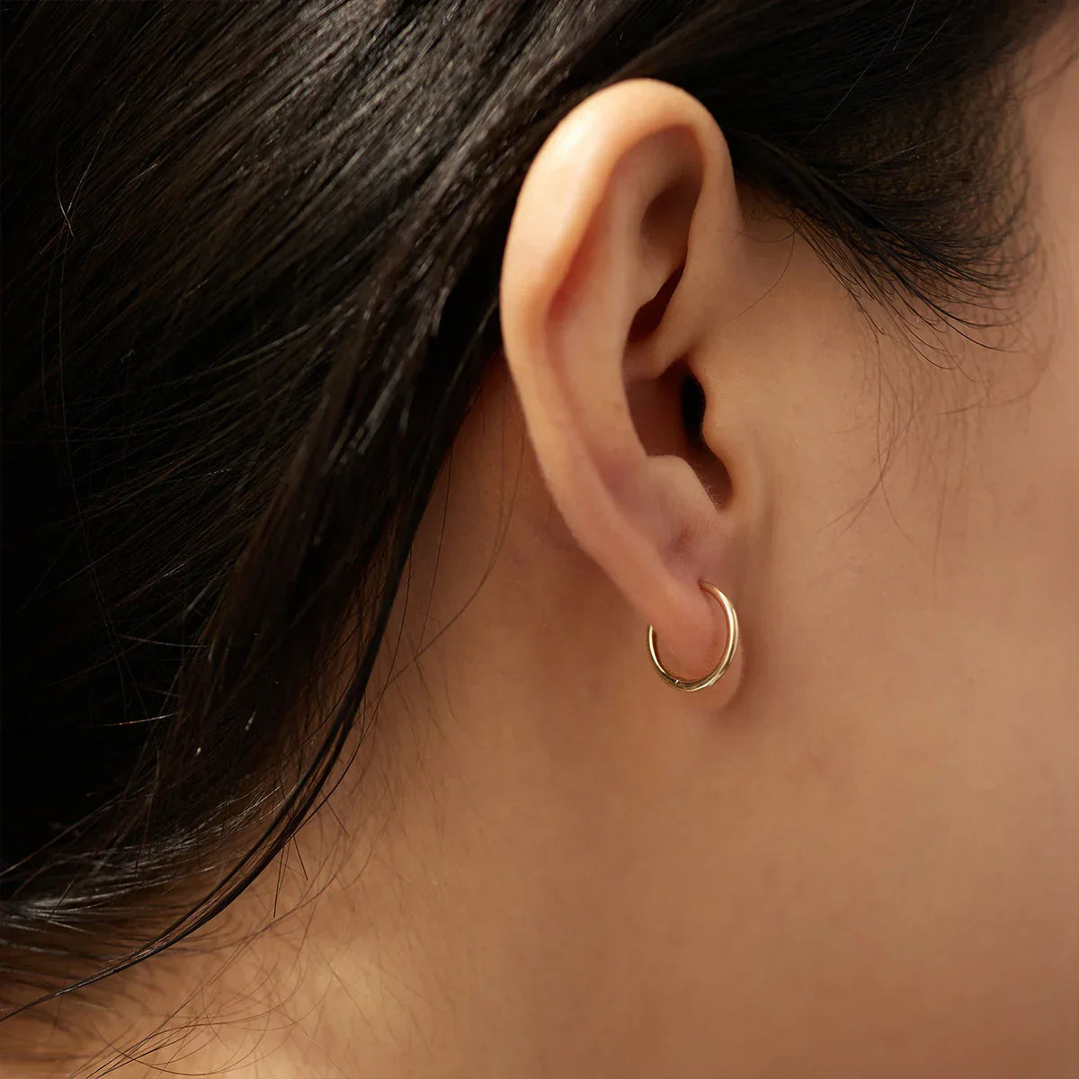 Huggie Hoop|14k Solid Gold Earrings