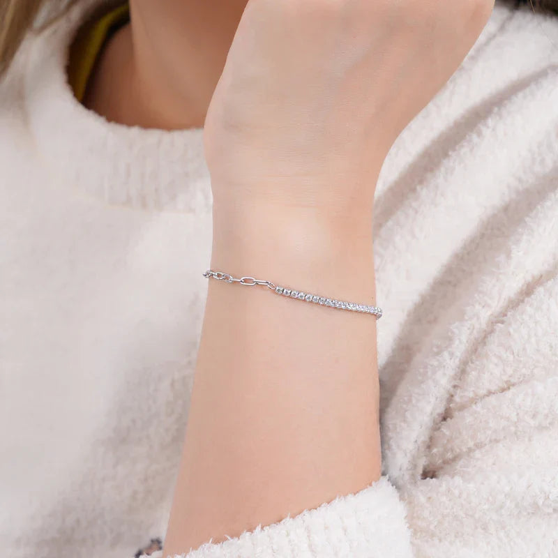 Tennis Moissanite Bracelet | 925 Sterling Silver