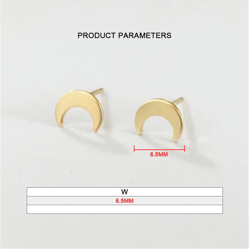 Moon Earrings | 14K Gold Filled 6.5MM