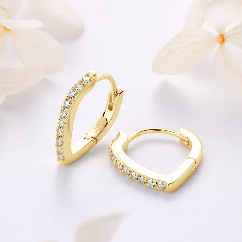 Bella Moissanite | Hoop Earrings
