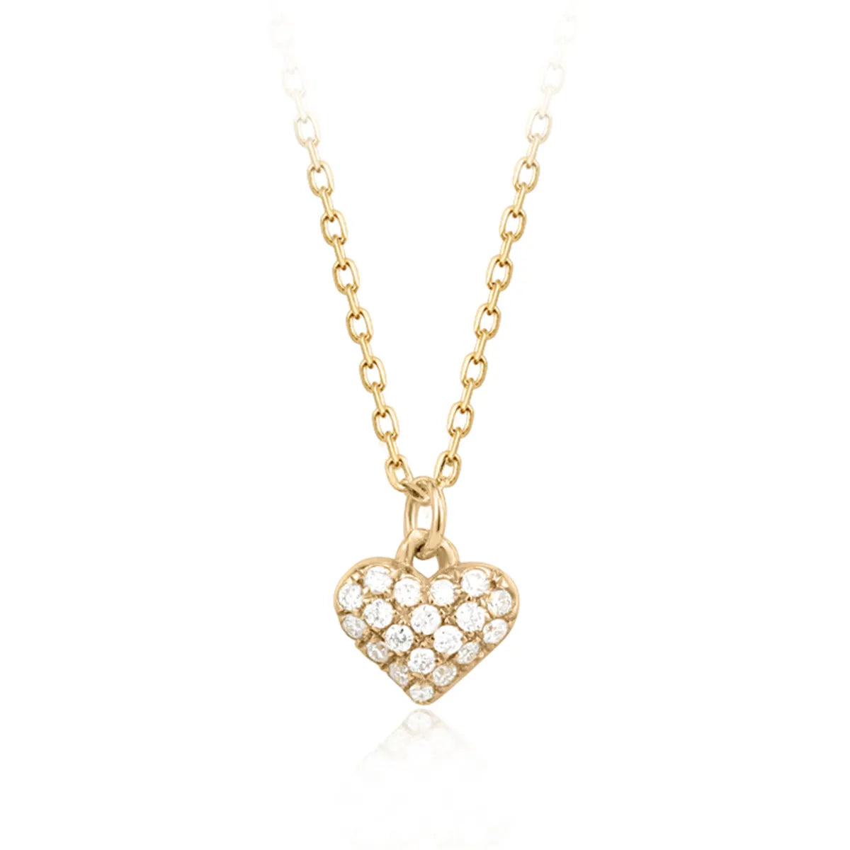 Diamond Heart |14k Solid Gold Necklace